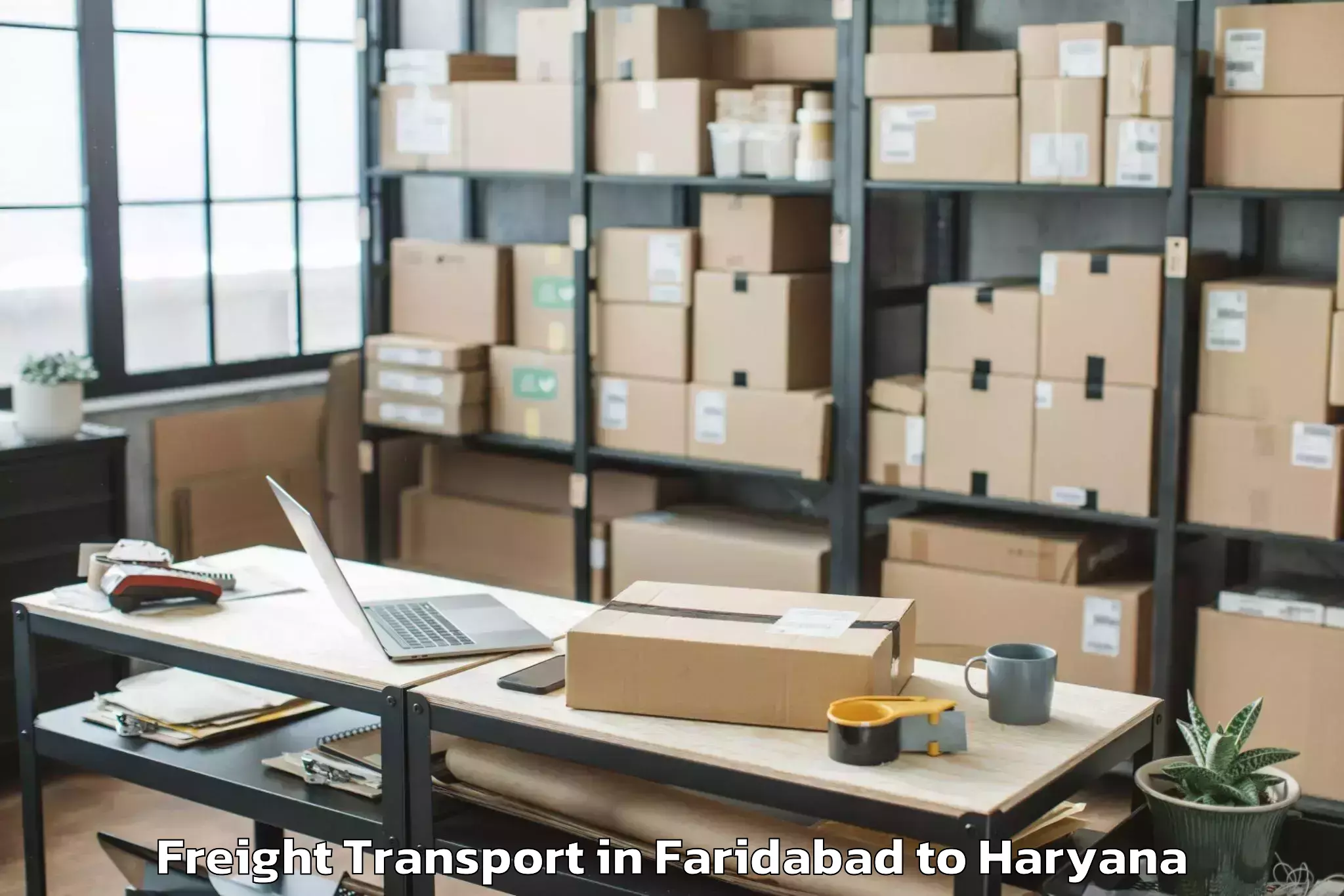 Book Your Faridabad to Safidon Freight Transport Today